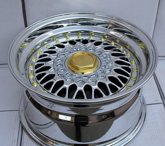 13 14 15 16 17 18 Inch Wide-Fitment Deep Dish Wheels Chrome – Fits VW Golf, BMW E30, Mazda Miata, Subaru BRZ | JDM Tamashii - JDM Tamashii
