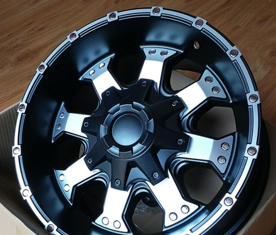 16 17 Inch Off-Road Style Wheels – Fits Jeep Wrangler, Toyota Tacoma, Ford Ranger | JDM Tamashii - JDM Tamashii