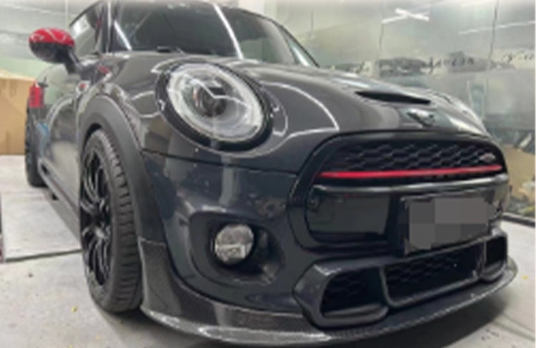 AG-Style Front Lip Spoiler – Fits 2013–2022 MINI Cooper F56 | Carbon Fiber & FRP Options - JDM Tamashii