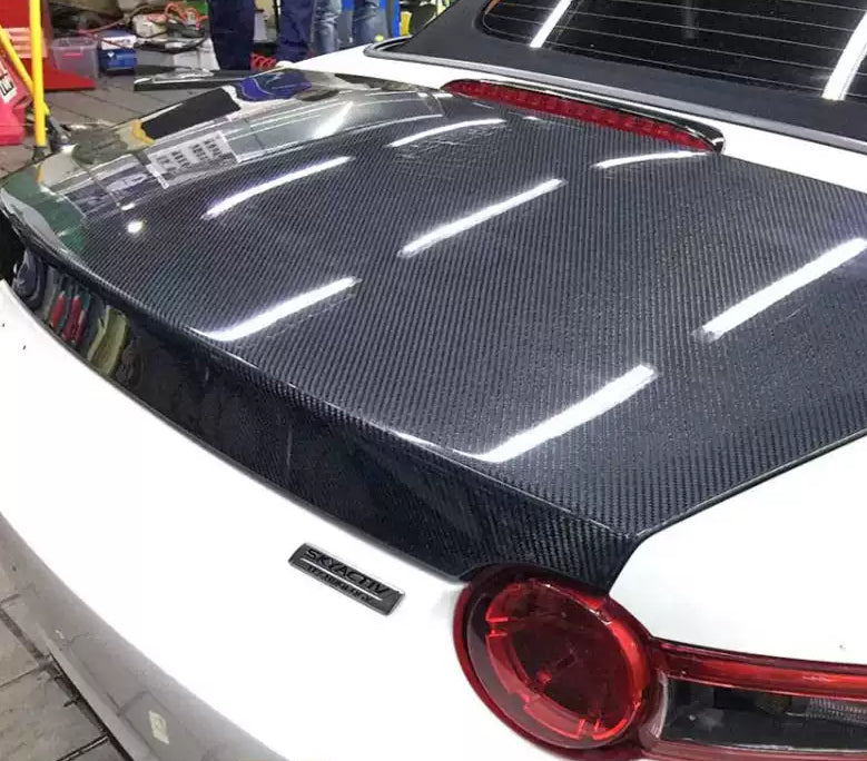 Carbon Fiber Trunk Lid – Fits Mazda Miata MX-5 ND (Soft Top Only) - JDM Tamashii