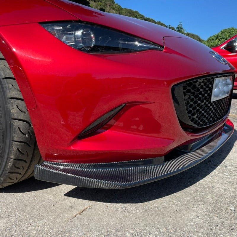 Front Lip Spoiler Front Splitter – Fits Mazda Miata MX-5 ND RF | Carbon Fiber Fiberglass - JDM Tamashii