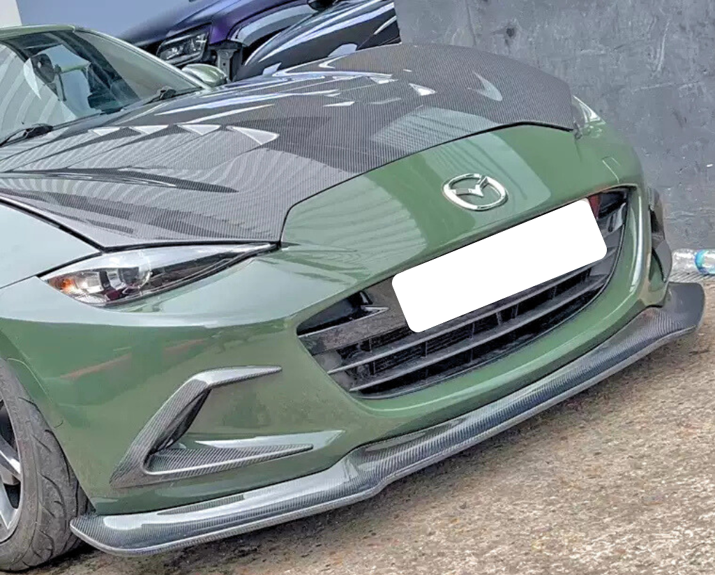 Front Lip Spoiler / Front Splitter for Mazda Miata MX-5 ND | Carbon Fiber Forged Carbon Fiberglass - JDM Tamashii