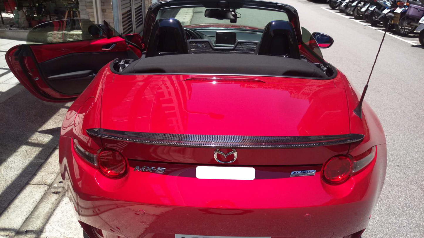 JDM-Inspired Carbon Fiber Rear Spoiler for Mazda MX-5 Miata ND RC - JDM Tamashii