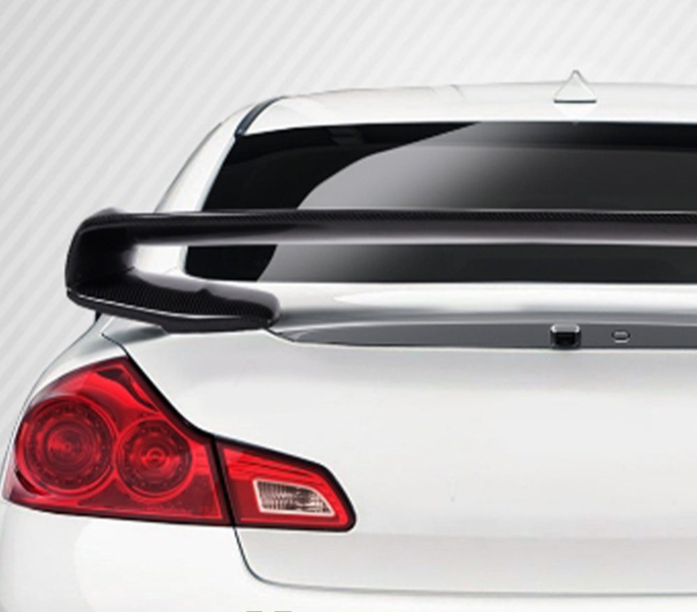 KZ GTR-Style Rear Spoiler Wing – Fits 2008–2013 Infiniti G37 Coupe | Carbon Fiber & FRP Options - JDM Tamashii