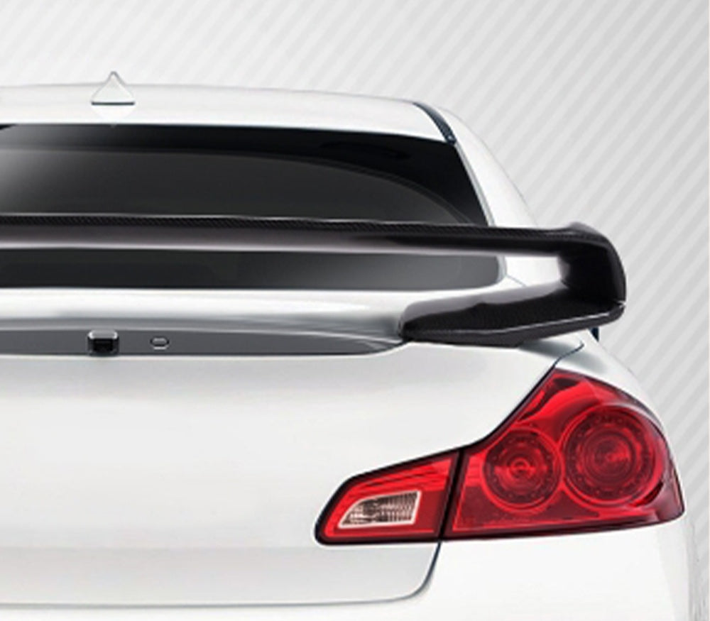 KZ GTR-Style Rear Spoiler Wing – Fits 2008–2013 Infiniti G37 Coupe | Carbon Fiber & FRP Options - JDM Tamashii