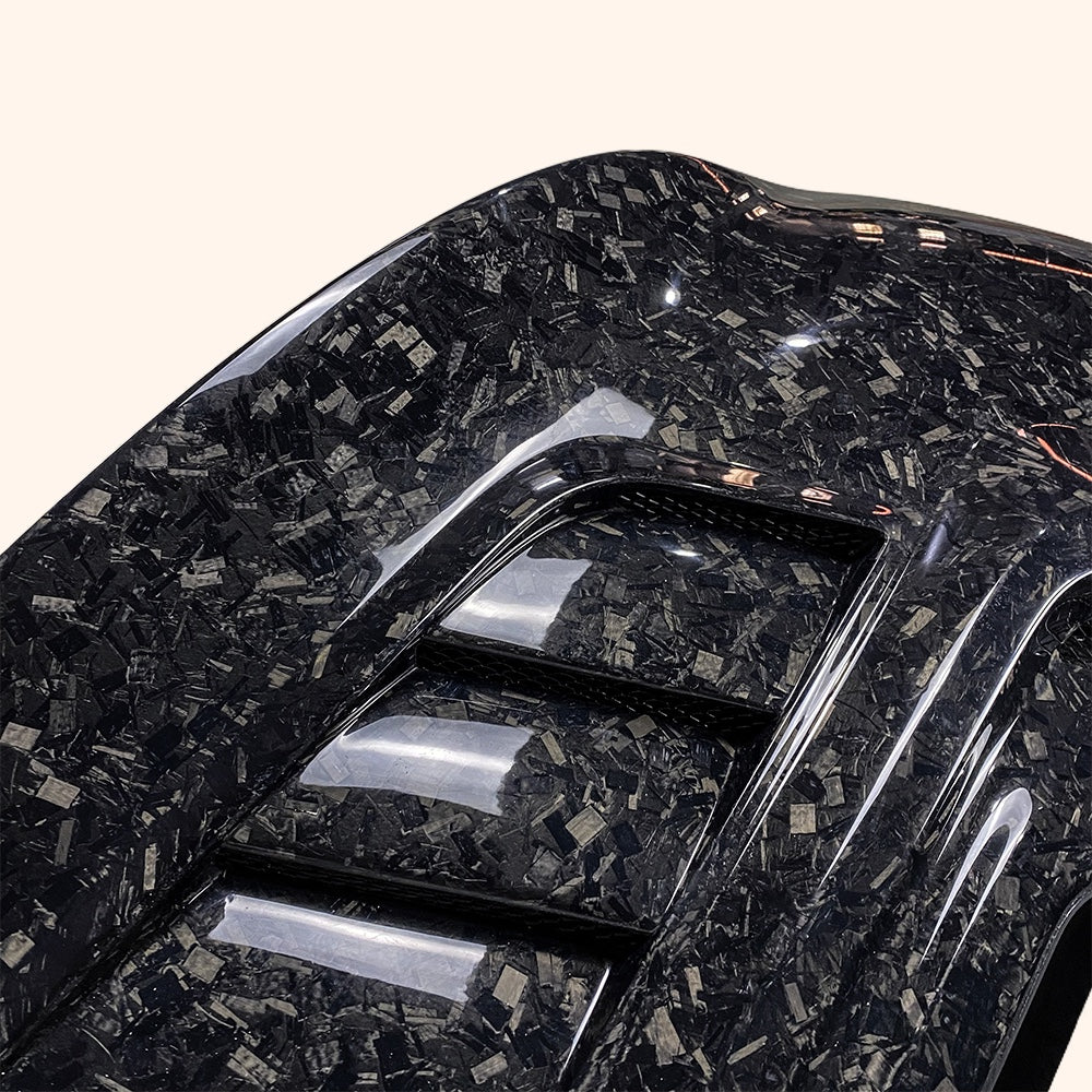 KZ Style Vented Carbon Fiber Hood with Transparent Intake – Fits 2008–2013 Infiniti G37 Coupe