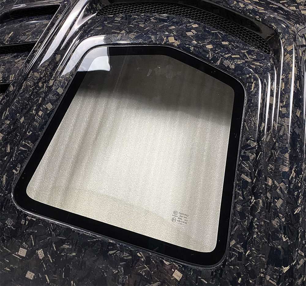 KZ Style Vented Carbon Fiber Hood with Transparent Intake – Fits 2008–2013 Infiniti G37 Coupe