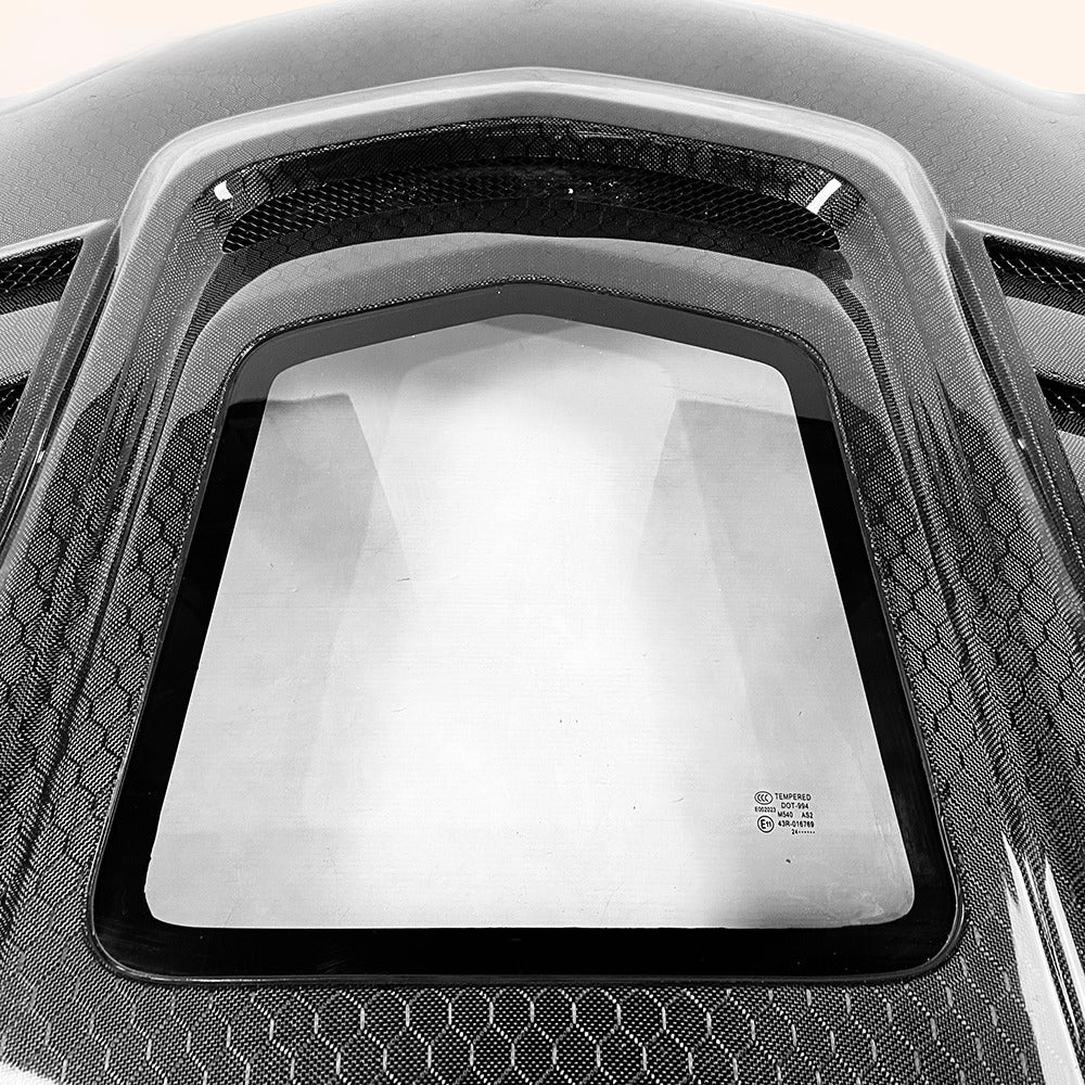 KZ Style Vented Carbon Fiber Hood with Transparent Intake – Fits 2008–2013 Infiniti G37 Coupe