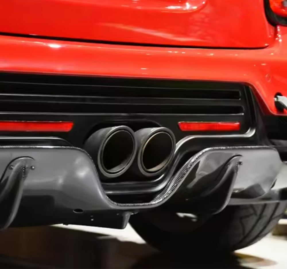 KZT-Style Rear Diffuser Underboard – Fits 2013–2022 MINI Cooper F56 | Carbon Fiber & FRP Options & more - JDM Tamashii