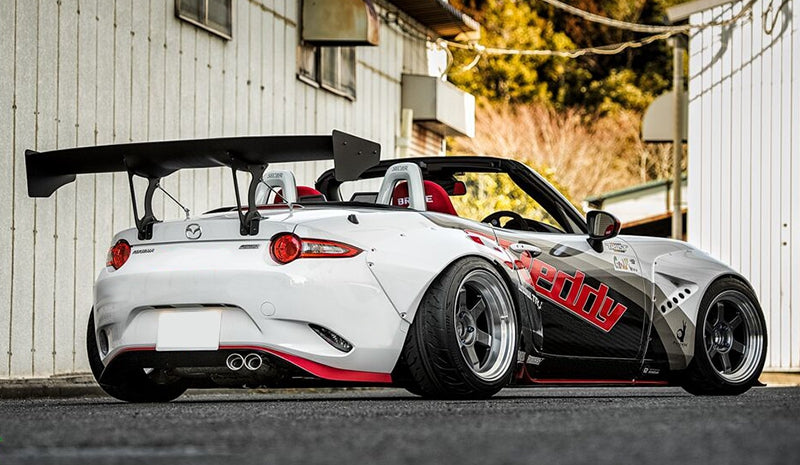Rear Wing Spoiler Track Aero Spoiler for Mazda Miata MX-5 | Carbon Fiber or FRP - JDM Tamashii