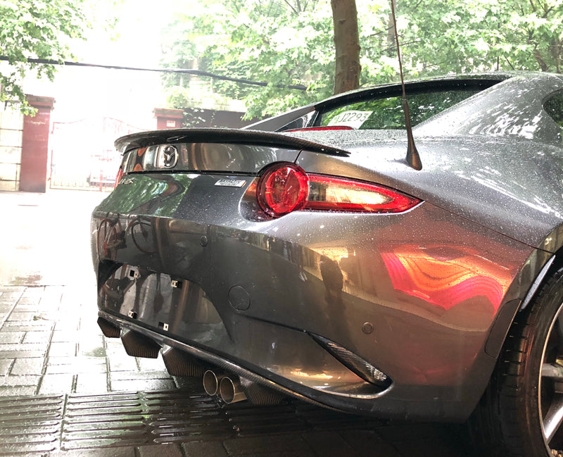 Shark Fin–Style Rear Lip Spoiler for Mazda Miata MX-5 ND | Carbon Fiber or FRP - JDM Tamashii
