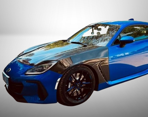 V1-Style Carbon Fiber Front Fenders – Fits 2021–2024 Subaru BRZ / Toyota GR86