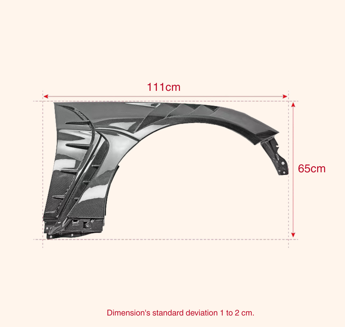 V3-Style Carbon Fiber Front Fenders – Fits 2021–2024 Subaru BRZ / Toyota GR86
