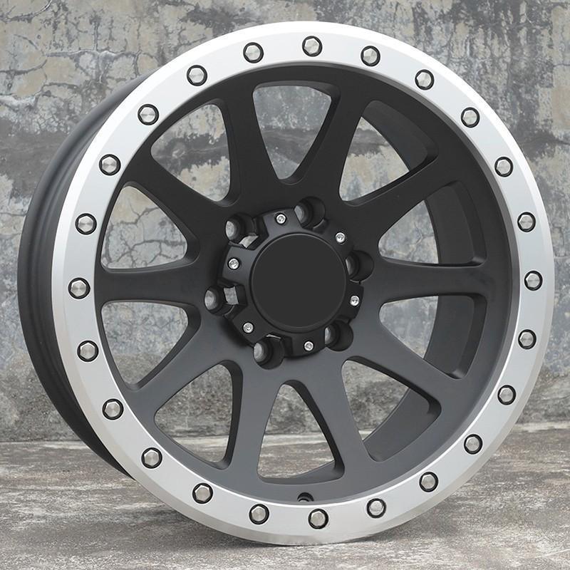 17 inch Matte Black Off-Road Wheels – Fits Jeep Wrangler, Ford Bronco, Land Cruiser Prado | JDM Tamashii - JDM Tamashii