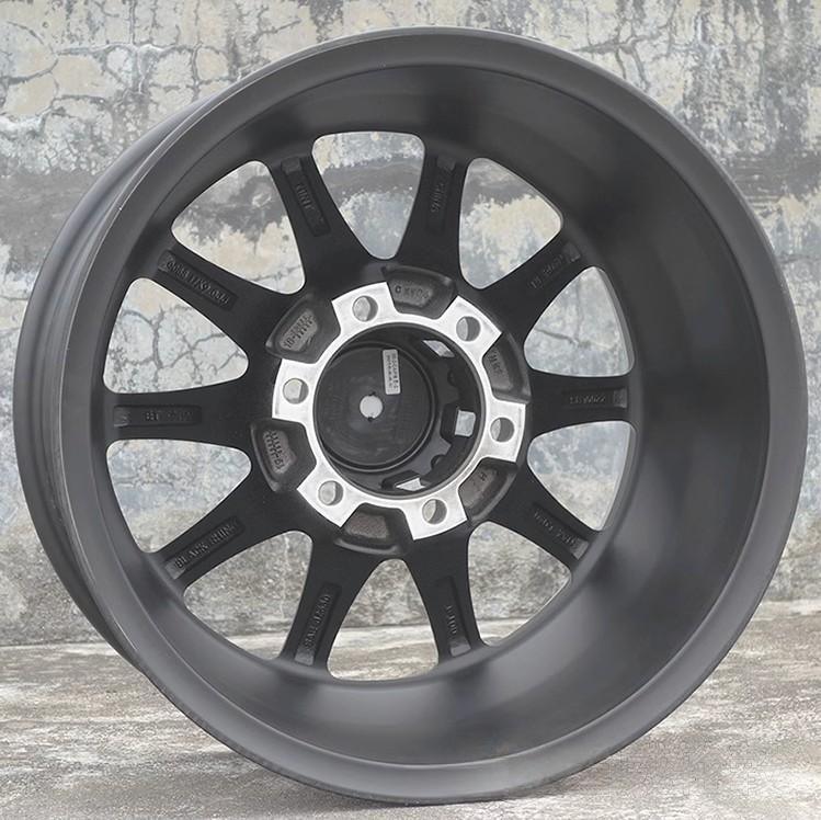 17 inch Matte Black Off-Road Wheels – Fits Jeep Wrangler, Ford Bronco, Land Cruiser Prado | JDM Tamashii - JDM Tamashii