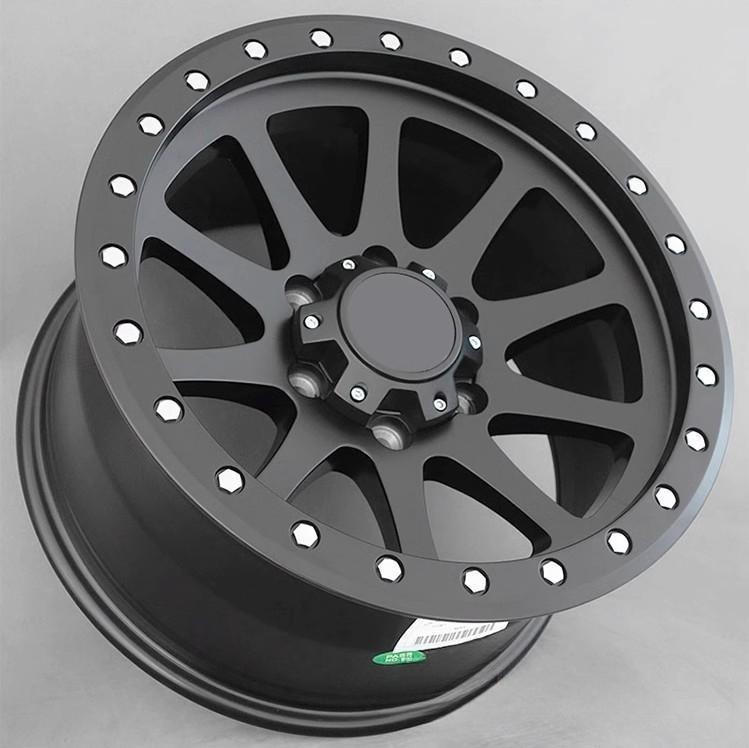 17 inch Matte Black Off-Road Wheels – Fits Jeep Wrangler, Ford Bronco, Land Cruiser Prado | JDM Tamashii - JDM Tamashii