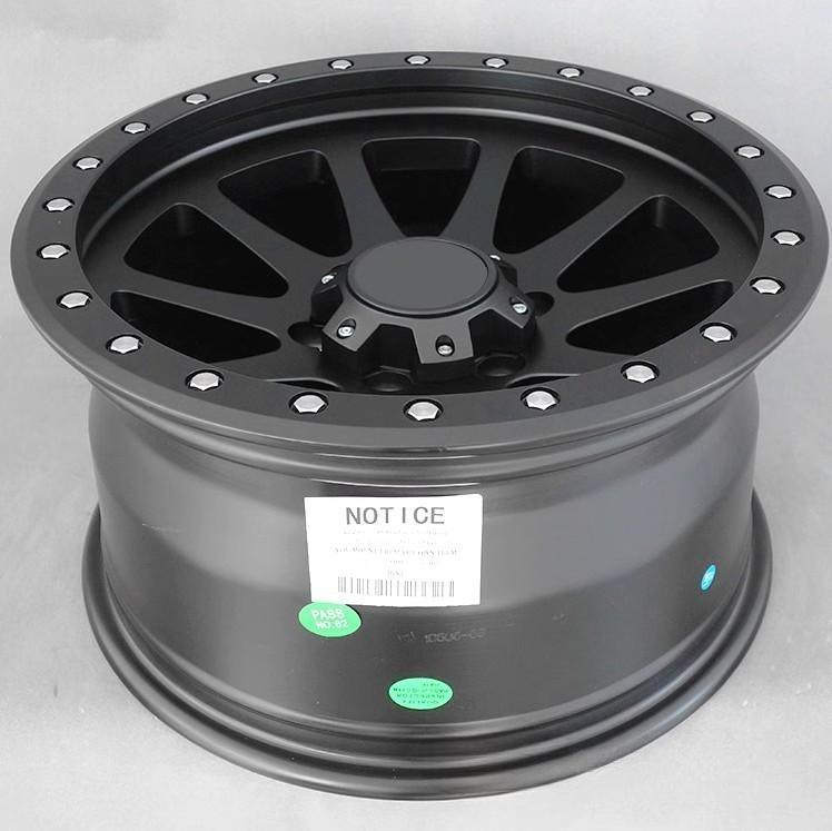 17 inch Matte Black Off-Road Wheels – Fits Jeep Wrangler, Ford Bronco, Land Cruiser Prado | JDM Tamashii - JDM Tamashii