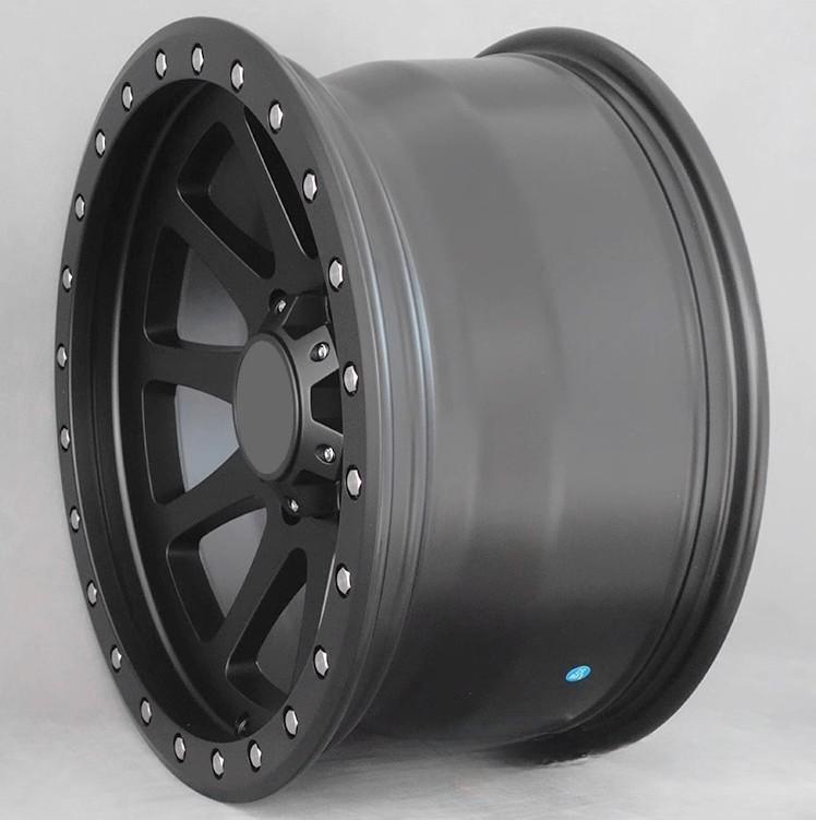 17 inch Matte Black Off-Road Wheels – Fits Jeep Wrangler, Ford Bronco, Land Cruiser Prado | JDM Tamashii - JDM Tamashii