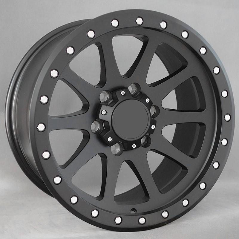 17 inch Matte Black Off-Road Wheels – Fits Jeep Wrangler, Ford Bronco, Land Cruiser Prado | JDM Tamashii - JDM Tamashii