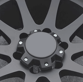 17 inch Matte Black Off-Road Wheels – Fits Jeep Wrangler, Ford Bronco, Land Cruiser Prado | JDM Tamashii - JDM Tamashii