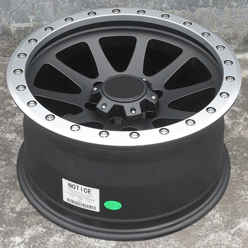 17 inch Matte Black Off-Road Wheels – Fits Jeep Wrangler, Ford Bronco, Land Cruiser Prado | JDM Tamashii - JDM Tamashii