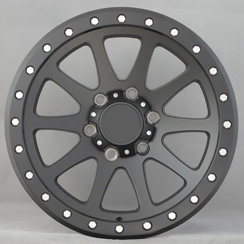 17 inch Matte Black Off-Road Wheels – Fits Jeep Wrangler, Ford Bronco, Land Cruiser Prado | JDM Tamashii - JDM Tamashii