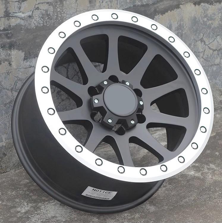 17 inch Matte Black Off-Road Wheels – Fits Jeep Wrangler, Ford Bronco, Land Cruiser Prado | JDM Tamashii - JDM Tamashii