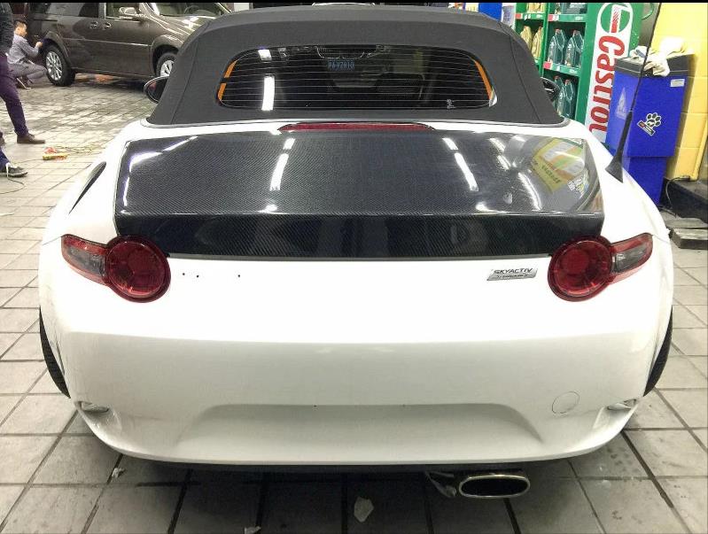 Carbon Fiber Trunk Lid – Fits Mazda Miata MX-5 ND (Soft Top Only) - JDM Tamashii