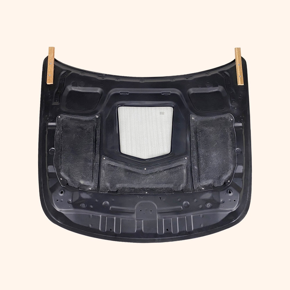 KZ Style Vented Carbon Fiber Hood with Transparent Intake – Fits 2008–2013 Infiniti G37 Coupe
