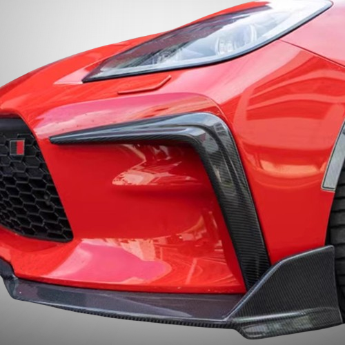 TM-Style Carbon Fiber Front Bumper Air Vent Surrounds – Fits 2022–2024 Toyota GR86
